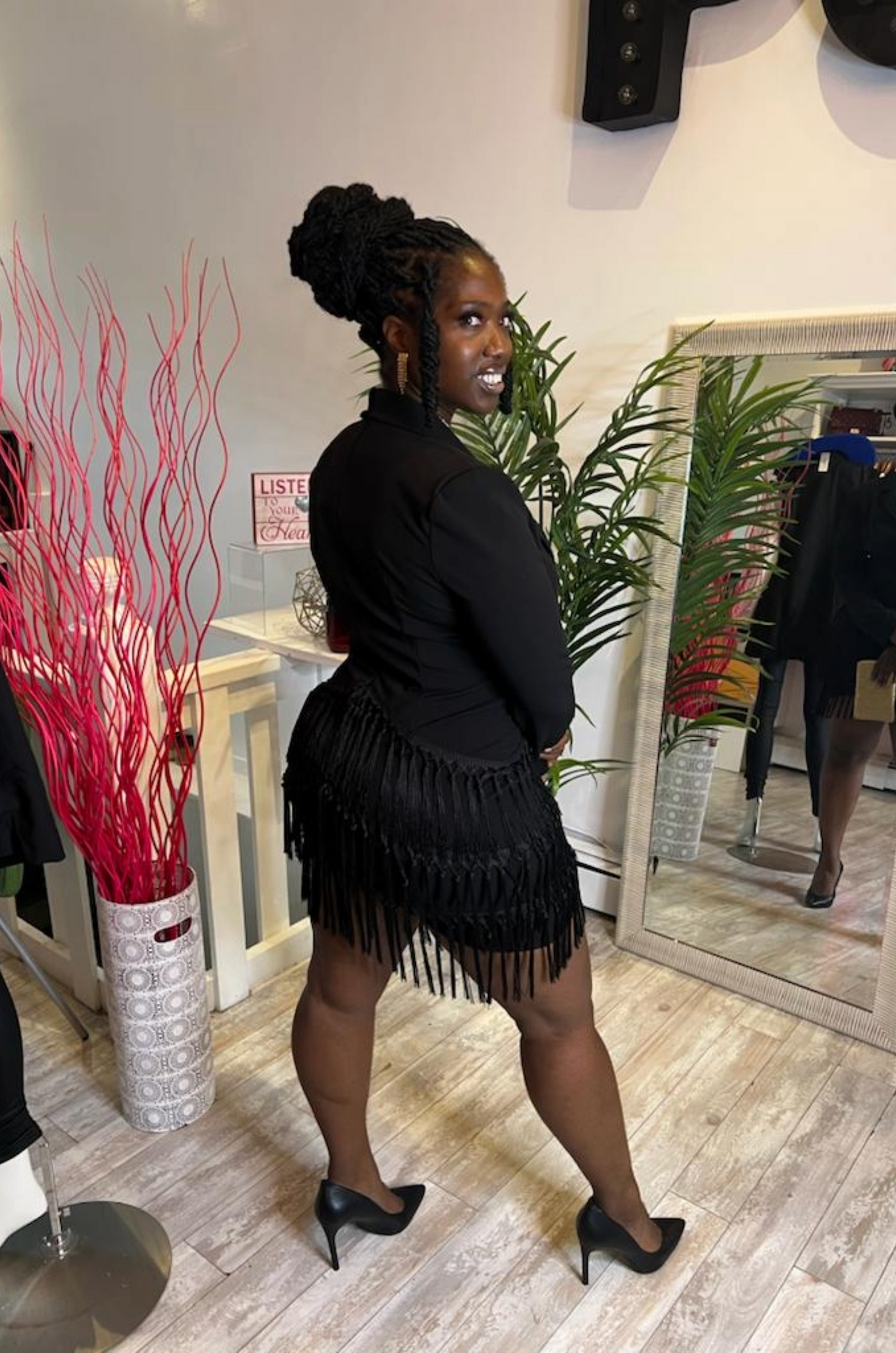 Business Ready Fringe Dress