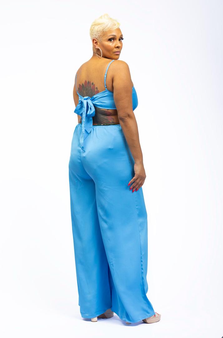 It’s All Love baby blue jumpsuit
